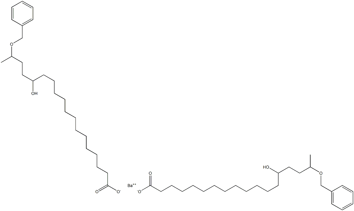 Bis(17-benzyloxy-14-hydroxystearic acid)barium salt 구조식 이미지