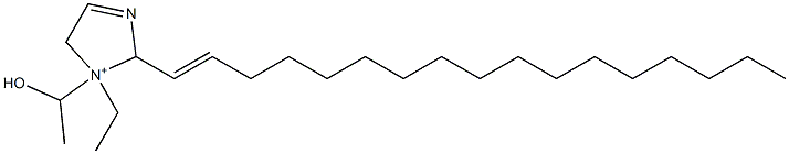 1-Ethyl-2-(1-heptadecenyl)-1-(1-hydroxyethyl)-3-imidazoline-1-ium 구조식 이미지