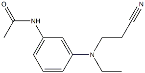 3'-[N-Ethyl-N-(2-cyanoethyl)amino]acetanilide 구조식 이미지