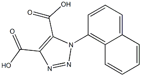 1-(1-Naphthyl)-1H-1,2,3-triazole-4,5-dicarboxylic acid Structure