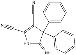 5-Imino-4,4-diphenyl-1-azacyclopenta-2-ene-2,3-dicarbonitrile Structure