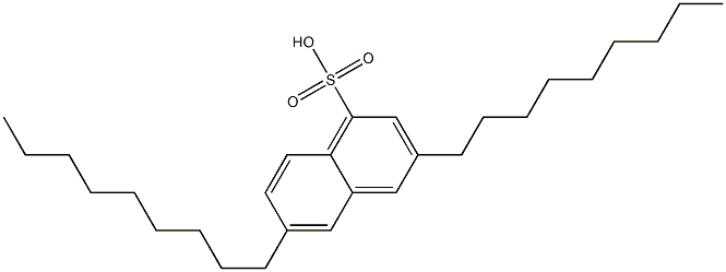 3,6-Dinonylnaphthalene-1-sulfonic acid Structure