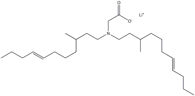 N,N-Bis(3-methyl-7-undecenyl)glycine lithium salt Structure