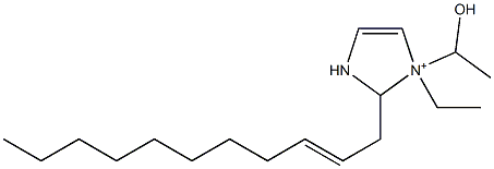 1-Ethyl-1-(1-hydroxyethyl)-2-(2-undecenyl)-4-imidazoline-1-ium 구조식 이미지