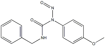 1-Benzyl-3-nitroso-3-(p-methoxyphenyl)urea Structure