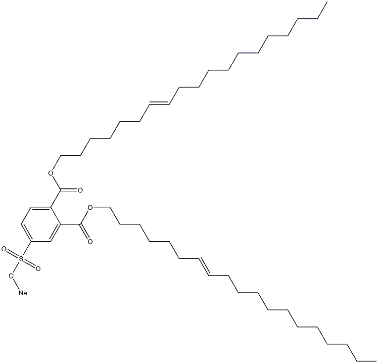 4-(Sodiosulfo)phthalic acid di(7-nonadecenyl) ester 구조식 이미지