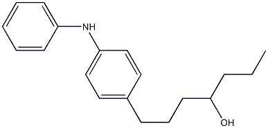 4-(4-Hydroxyheptyl)phenylphenylamine Structure