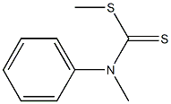 N-Methyl-N-phenyldithiocarbamic acid methyl ester Structure