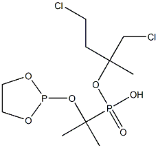 [1-(1,3,2-Dioxaphospholan-2-yloxy)-1-methylethyl]phosphonic acid (2-chloroethyl)(2-chloro-1-methylethyl) ester Structure