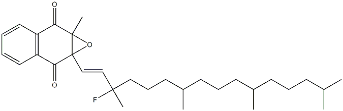 1a,7a-Dihydro-1a-[(1E)-3-fluoro-3,7,11,15-tetramethyl-1-hexadecenyl]-7a-methylnaphth[2,3-b]oxirene-2,7-dione 구조식 이미지