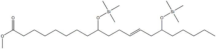 9,15-Bis(trimethylsiloxy)-12-icosenoic acid methyl ester 구조식 이미지