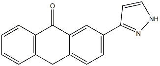 2-(1H-Pyrazol-3-yl)anthrone Structure