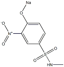 N-Methyl-3-nitro-4-sodiooxybenzenesulfonamide Structure