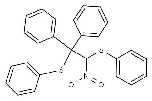 1,2-Bis(phenylthio)-1-nitro-2,2-diphenylethane 구조식 이미지