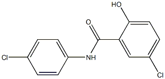 N-(4-Chlorophenyl)-2-hydroxy-5-chlorobenzamide 구조식 이미지