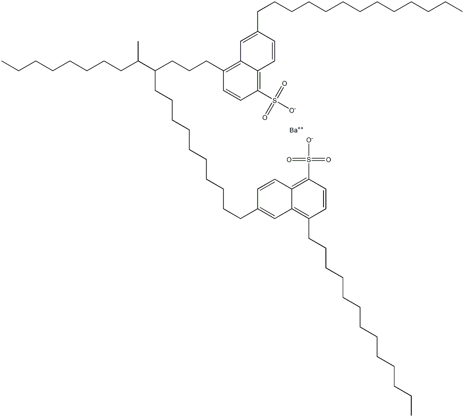 Bis(4,6-ditridecyl-1-naphthalenesulfonic acid)barium salt 구조식 이미지