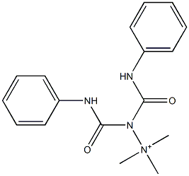 Bis(phenylaminocarbonyl)aminotrimethylaminium 구조식 이미지