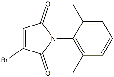 2,5-Dihydro-1-(2,6-dimethylphenyl)-3-bromo-1H-pyrrole-2,5-dione 구조식 이미지