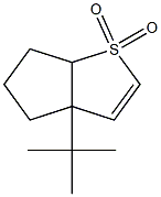 3a-tert-Butyl-3a,5,6,6a-tetrahydro-4H-cyclopenta[b]thiophene 1,1-dioxide 구조식 이미지