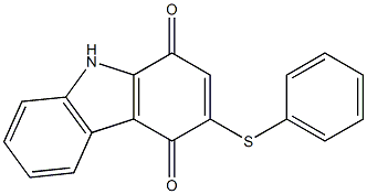 3-(Phenylthio)-9H-carbazole-1,4-dione Structure