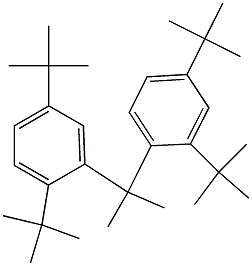 2-(2,4-Di-tert-butylphenyl)-2-(2,5-di-tert-butylphenyl)propane 구조식 이미지