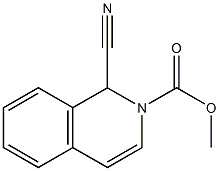 1-Cyano-1,2-dihydroisoquinoline-2-carboxylic acid methyl ester Structure