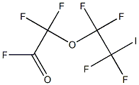 (2-Iodotetrafluoroethoxy)difluoroacetyl fluoride Structure