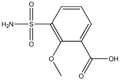 2-Methoxy-3-sulfamoylbenzoic acid 구조식 이미지