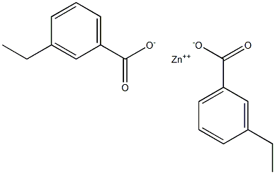 Bis(3-ethylbenzoic acid)zinc salt 구조식 이미지