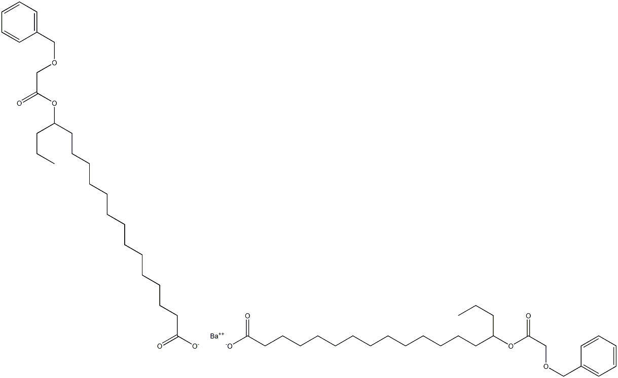 Bis[15-(benzyloxyacetoxy)stearic acid]barium salt 구조식 이미지