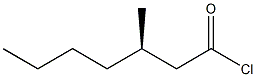 [R,(-)]-3-Methylheptanoyl chloride 구조식 이미지