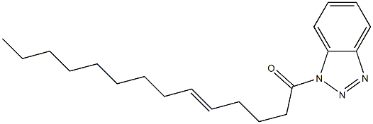 1-(5-Tetradecenoyl)-1H-benzotriazole 구조식 이미지