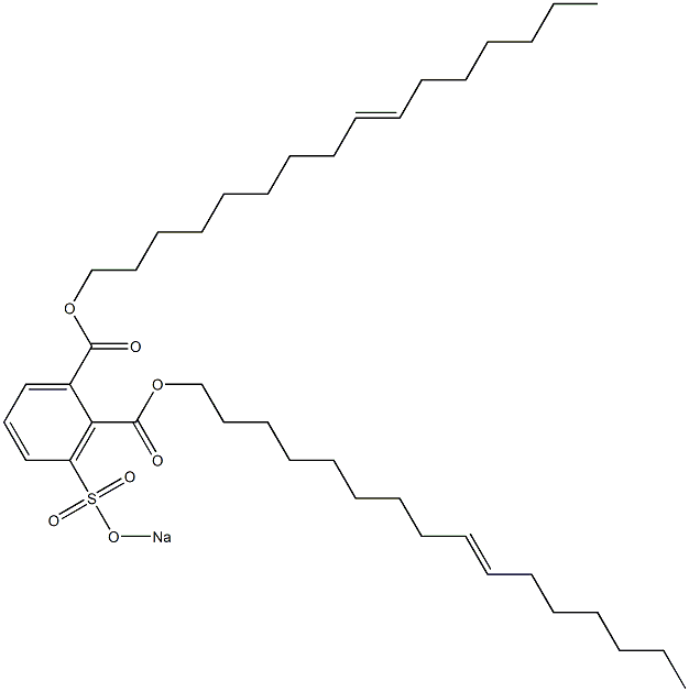 3-(Sodiosulfo)phthalic acid di(9-hexadecenyl) ester Structure