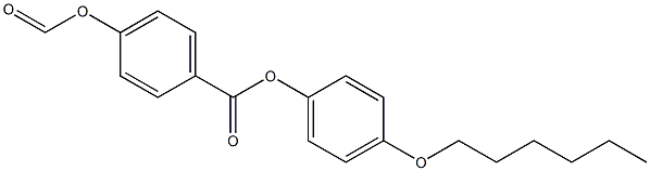 p-Formyloxybenzoic acid p-(hexyloxy)phenyl ester 구조식 이미지