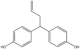 4,4-Bis(4-hydroxyphenyl)-1-butene 구조식 이미지