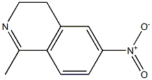 1-Methyl-6-nitro-3,4-dihydroisoquinoline 구조식 이미지