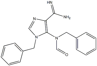 1-Benzyl-5-[formyl(benzyl)amino]-1H-imidazole-4-carboxamidine 구조식 이미지