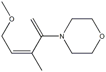 4-[(Z)-2-Methyl-1-methylene-4-methoxy-2-butenyl]morpholine 구조식 이미지