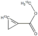 (3-13C)Cyclopropene-3-(13C)carboxylic acid methyl ester 구조식 이미지