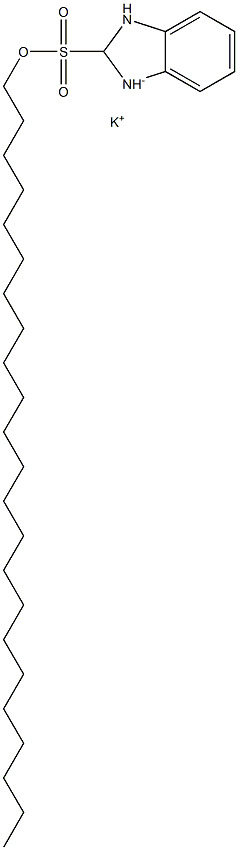 2,3-Dihydro-2-tricosyl-1H-benzimidazole-2-sulfonic acid potassium salt Structure