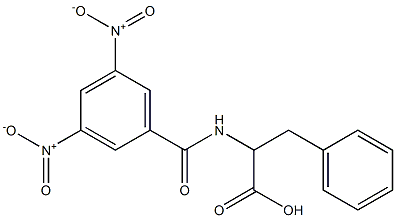2-(3,5-Dinitrobenzoylamino)-3-phenylpropanoic acid 구조식 이미지