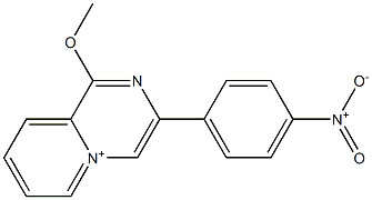 1-Methoxy-3-(4-nitrophenyl)pyrido[1,2-a]pyrazin-5-ium 구조식 이미지