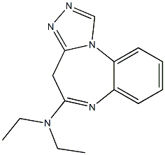 5-(Diethylamino)-4H-[1,2,4]triazolo[4,3-a][1,5]benzodiazepine Structure