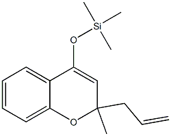 2-Methyl-2-(2-propenyl)-4-(trimethylsilyloxy)-2H-1-benzopyran 구조식 이미지