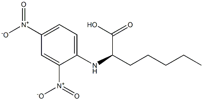 (R)-2-[(2,4-Dinitrophenyl)amino]heptanoic acid 구조식 이미지