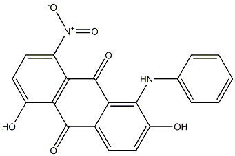 1-Anilino-2,5-dihydroxy-8-nitroanthraquinone Structure