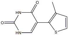 5-(3-Methylthiophen-2-yl)uracil 구조식 이미지