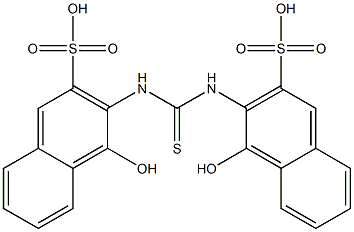3,3'-Thioureylenebis(4-hydroxy-2-naphthalenesulfonic acid) Structure