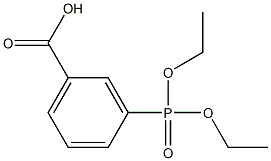 3-(Diethoxyphosphinyl)benzoic acid 구조식 이미지