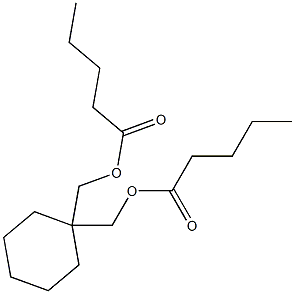 1,1-Cyclohexanedimethanol divalerate 구조식 이미지